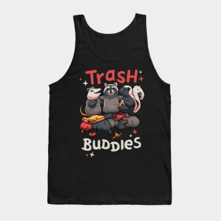 Trash buddies animal best friends Tank Top